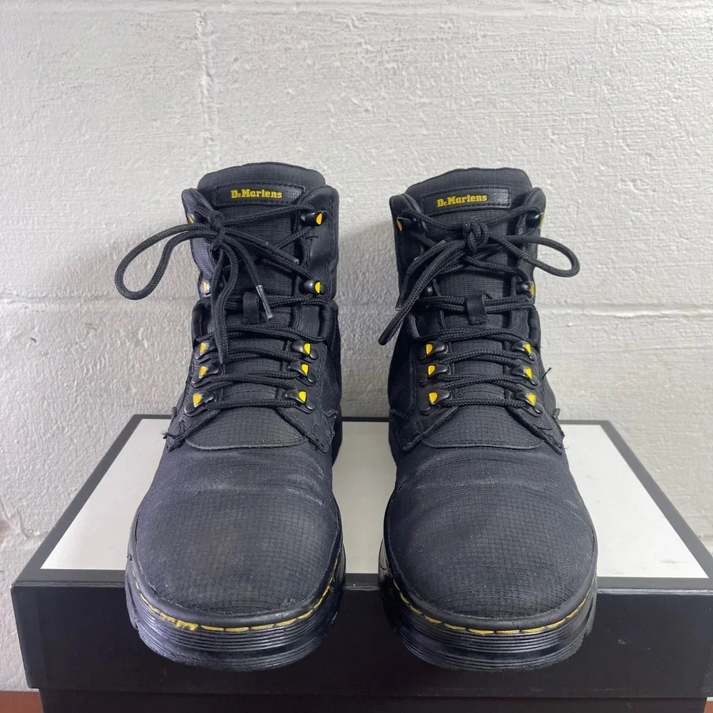 Dr. Martens Combs Tech‎ II Black Tactical Combat Boots Lace up Men's 8 US/7 UK